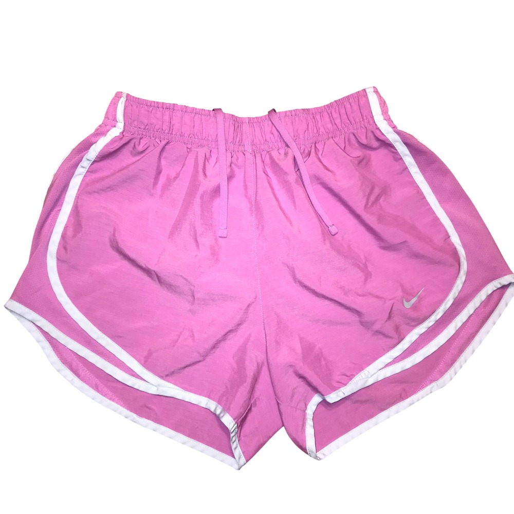 Nike Tempo Running Shorts Pink White Mesh Athletic Womens Small Tennis Walking